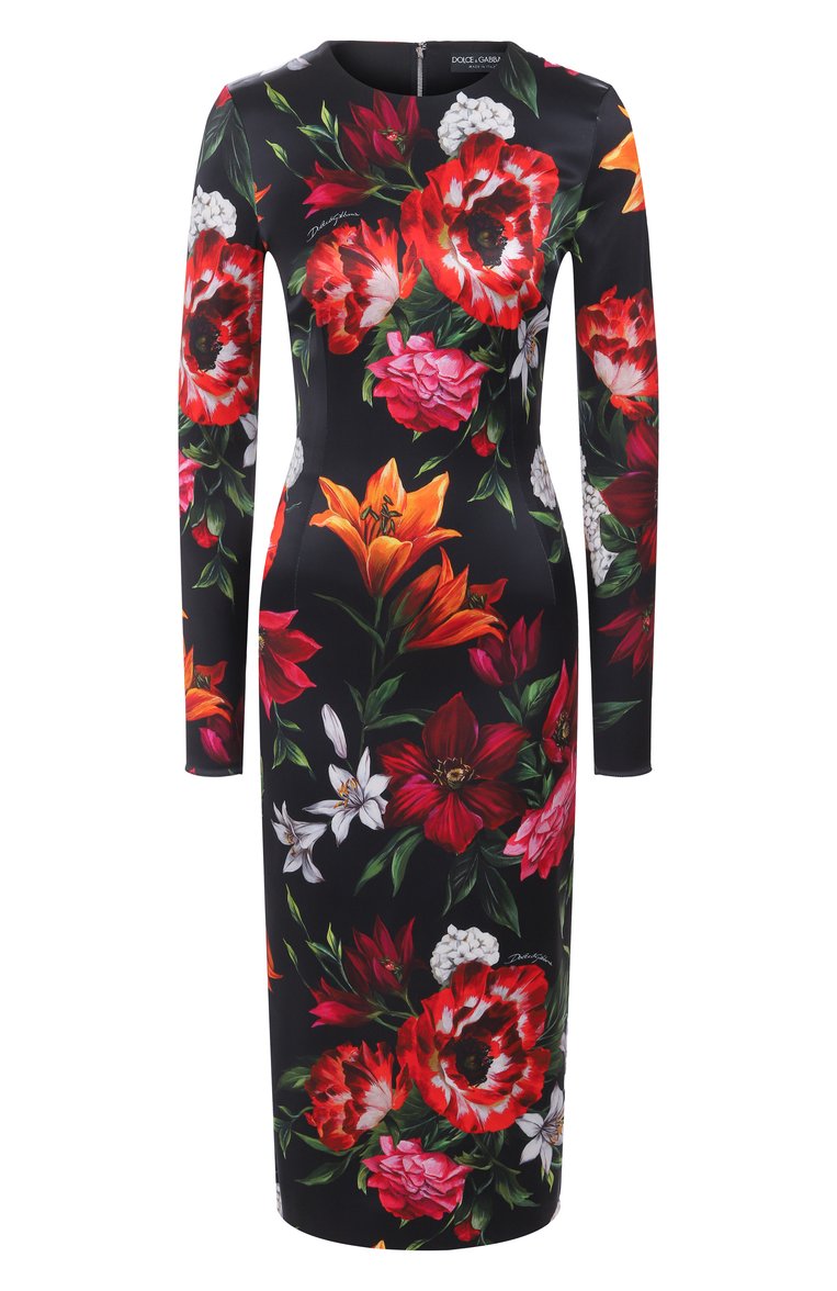 Атласное платье DOLCE & GABBANA, арт. F6GAVT/FSIB2, фото 1