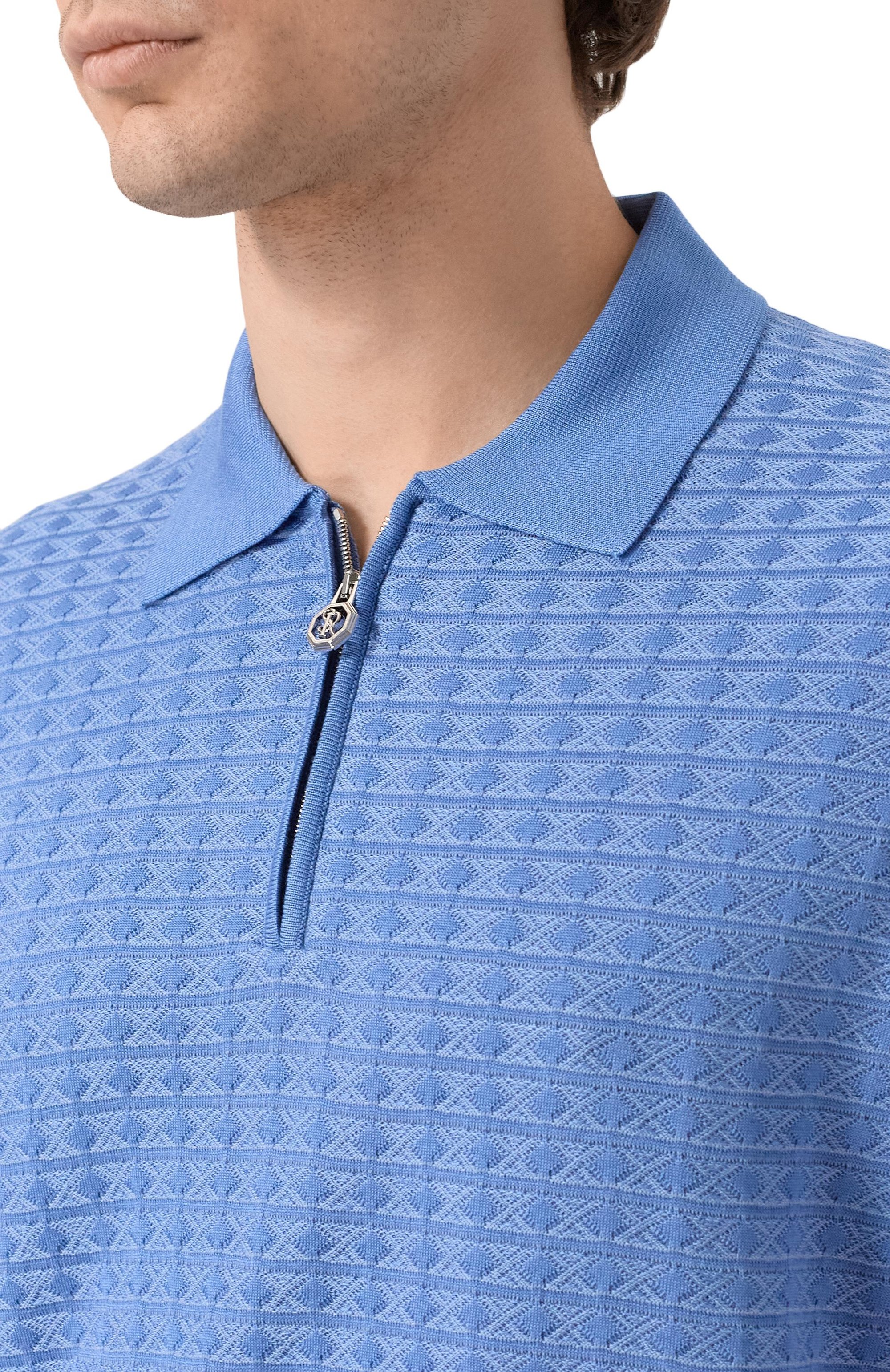 Поло из шелка и хлопка STEFANO RICCI, арт. K212038P31/F26194_002, фото 5