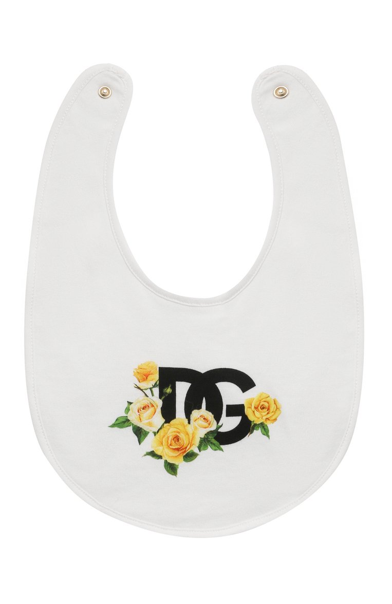 Детский комплект из трех предметов DOLCE & GABBANA разноцветного цвета, арт. L2J02C/G7K60 | Фото 6 (Материал внешний: Хлопок; Нос: Не проставлено; Автоматизация состава: Проставлено; Ростовка одежда: 12 мес | 80 см, 3 мес | 62 см, 6 мес | 68 см, 9 мес | 74 см)
