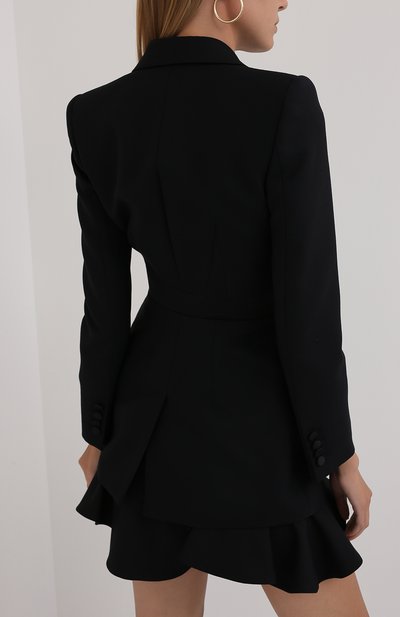 Жакет из шерсти и шелка ALEXANDER MCQUEEN, арт. 627518/QJAAA, фото 4