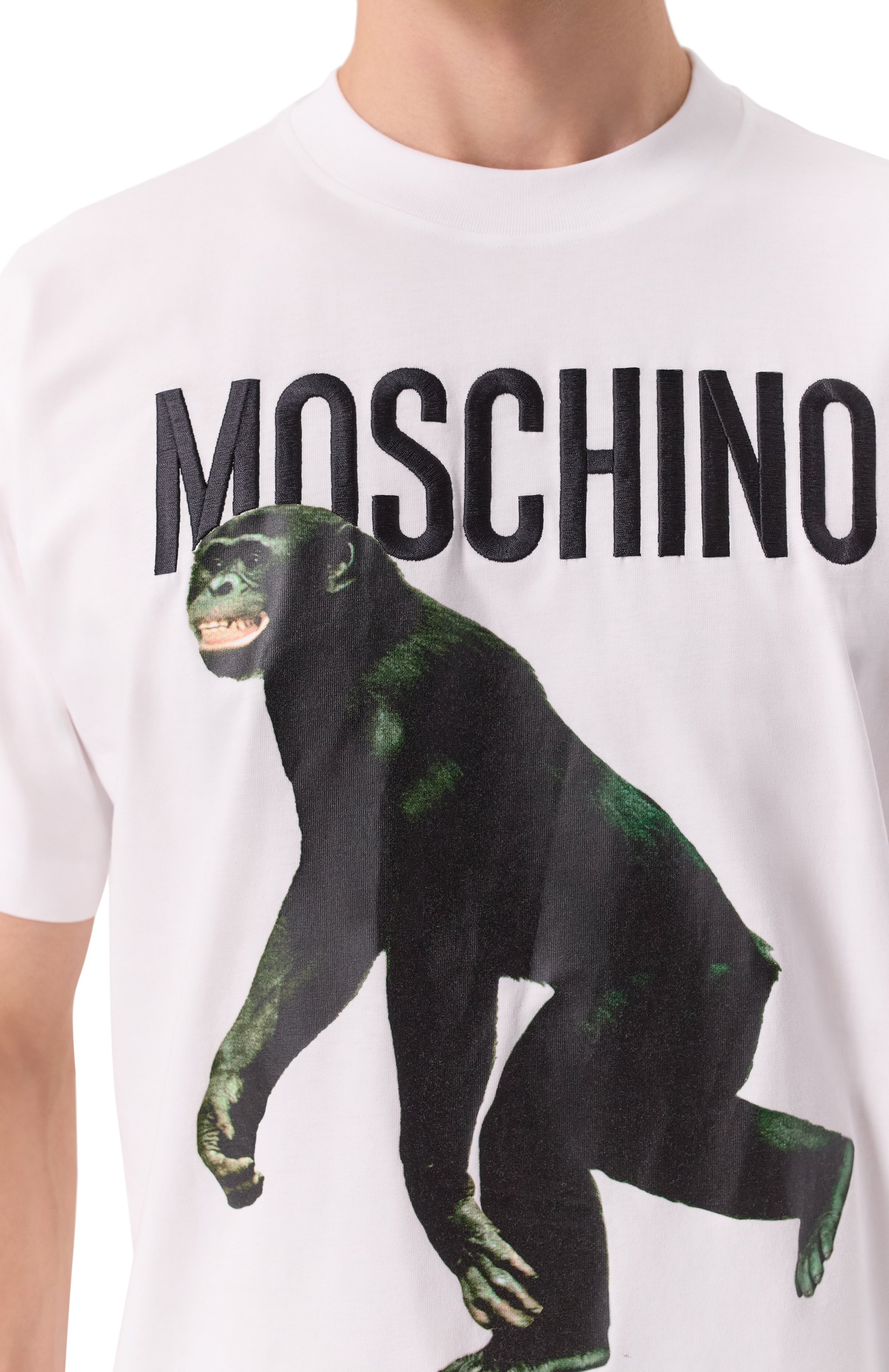 Хлопковая футболка MOSCHINO, арт. A0713/0241, фото 5