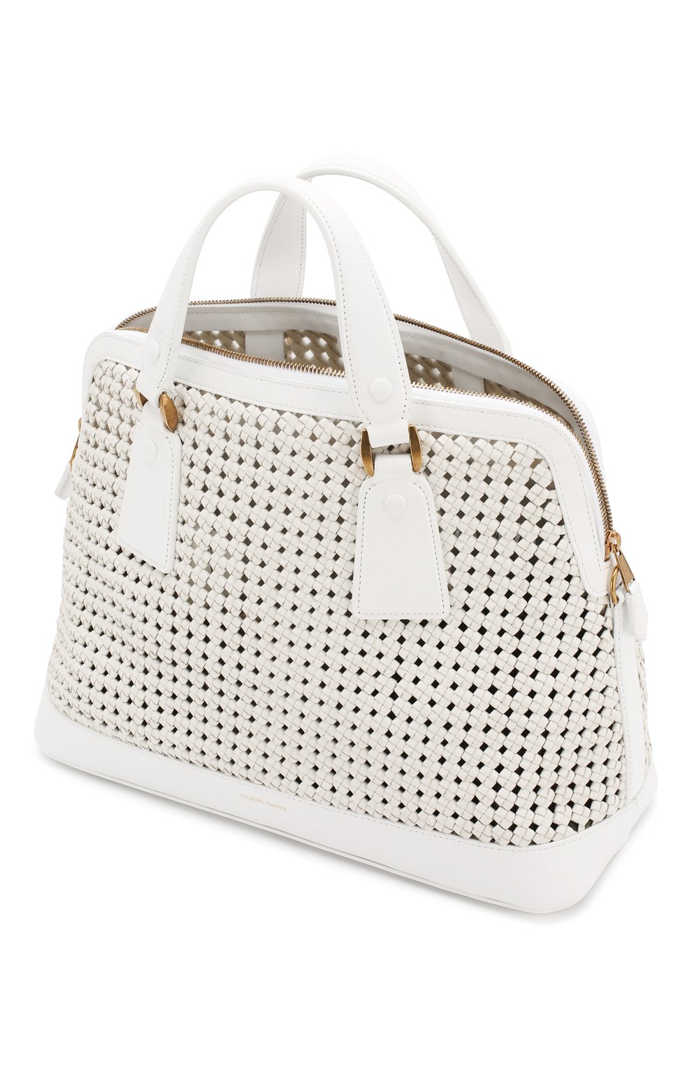 Сумка GIORGIO ARMANI белого цвета по цене 389000 руб., арт. Y1A178/YTE5D, фото 4 Сумка GIORGIO ARMANI, арт. Y1A178/YTE5D, фото 4