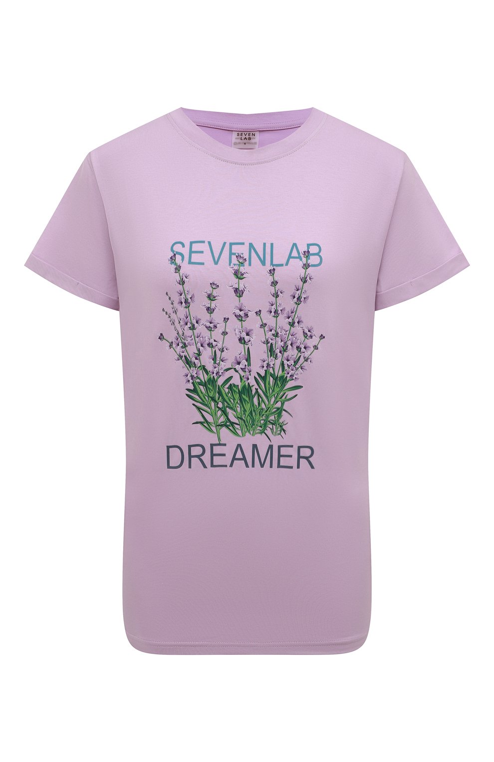 Хлопковая футболка SEVEN LAB, арт. T SLD lavender, фото 1