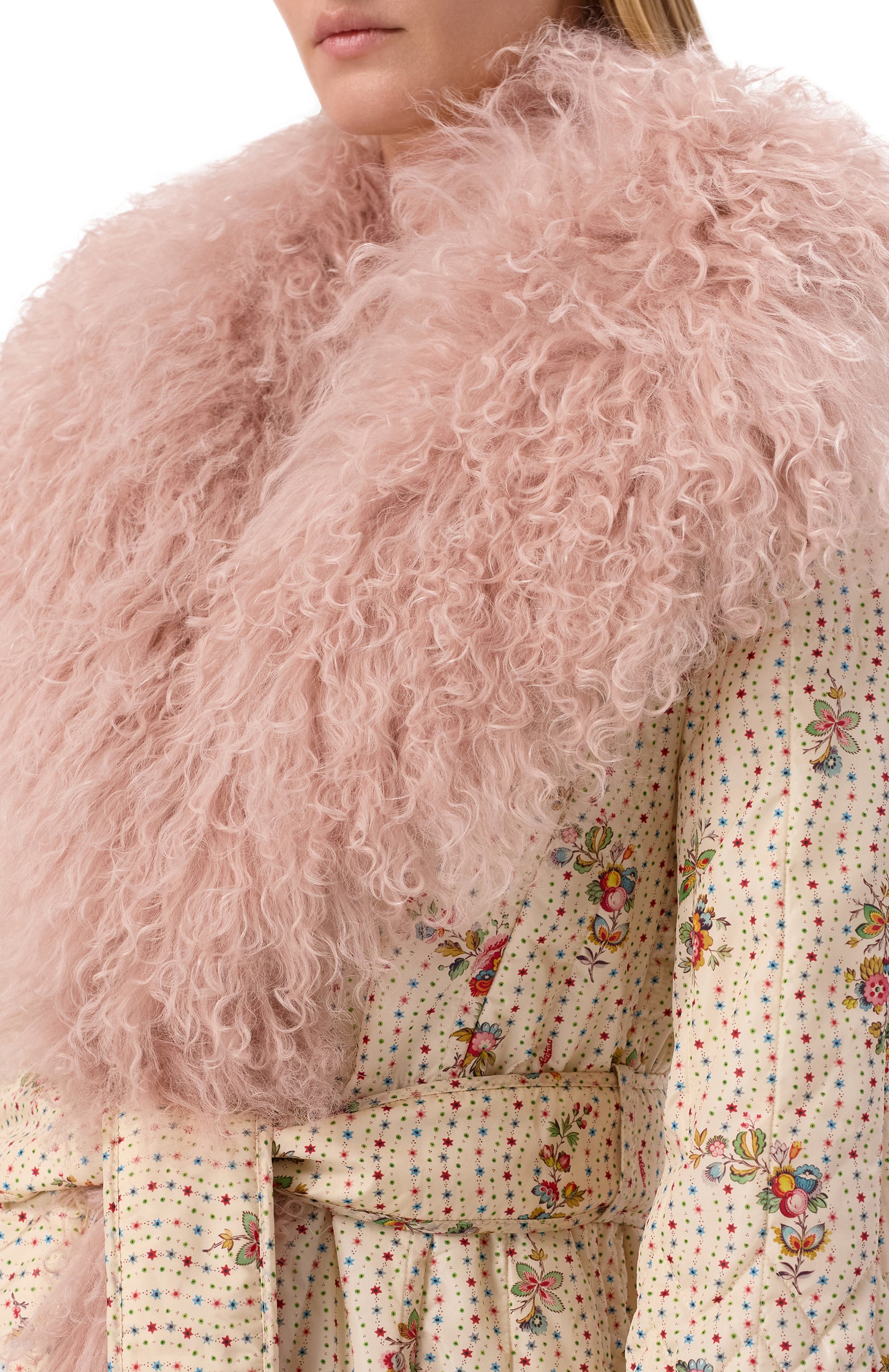 Пальто с отделкой из ягненка VALENTINO, арт. 8B3CL860/9WR, фото 5