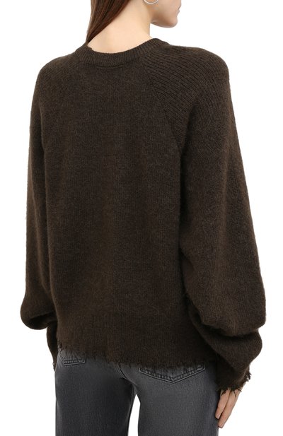 Шерстяной пуловер NANUSHKA, арт. CHAMELI_MIDNIGHT KHAKI_DIAM0ND KNIT, фото 4