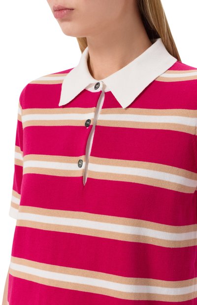 Хлопковое поло ADDICTED розового цвета по цене 16700 руб., арт. TS2506.712-713, фото 5 Хлопковое поло ADDICTED, арт. TS2506.712-713, фото 5