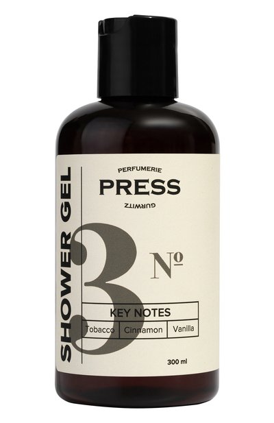 Женского гель для душа №3 tobacco, cinnamon, vanilla (300ml) PRESS GURWITZ PERFUMERIE, арт. 4631159194096