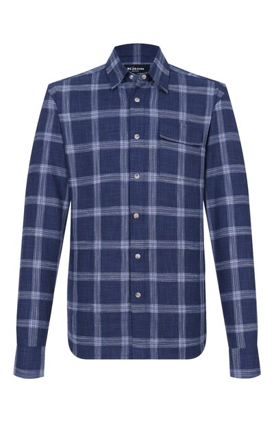 Мужская рубашка из шерсти и шелка KITON, арт. UMCBUBAK0616E05