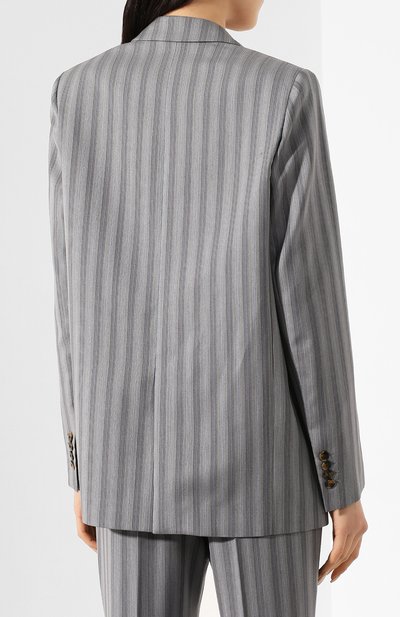 Шерстяной жакет ACNE STUDIOS серого цвета по цене 69950 руб., арт. AH0069/W, фото 4 Шерстяной жакет ACNE STUDIOS, арт. AH0069/W, фото 4