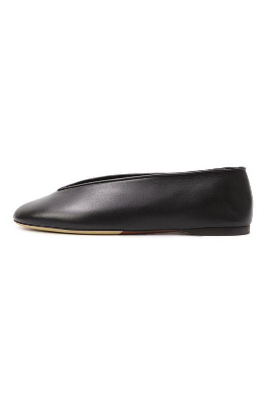 Кожаные балетки Duck Moschino MA11010C1N/MA0 Чёрный  MA11010C1N/MA0 Фото 4