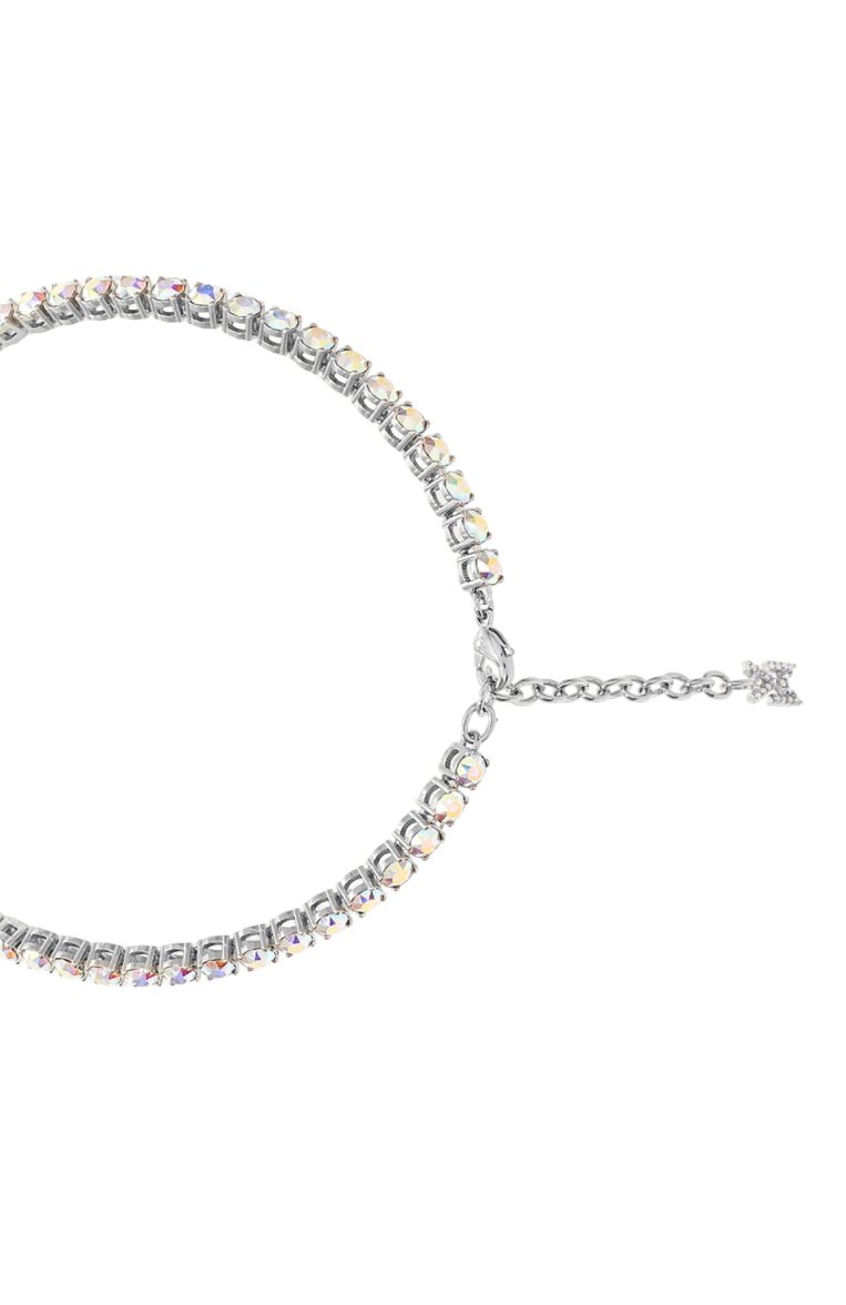 Женское колье AMINA MUADDI разноцветного цвета, арт. TENNIS NECKLACE | Фото 4 (Региональные ограничения белый список (Axapta Mercury): Не проставлено; Нос: Не проставлено; Материал: Металл)