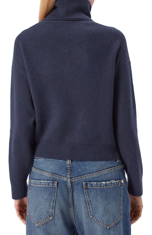 Свитер из шерсти и кашемира Brunello Cucinelli M16129313 Синий  M16129313 Фото 4