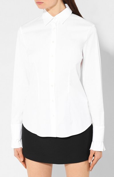 Хлопковая рубашка VAN LAACK белого цвета по цене 16650 руб., арт. FRIDA-Q/150049, фото 3 Хлопковая рубашка VAN LAACK, арт. FRIDA-Q/150049, фото 3