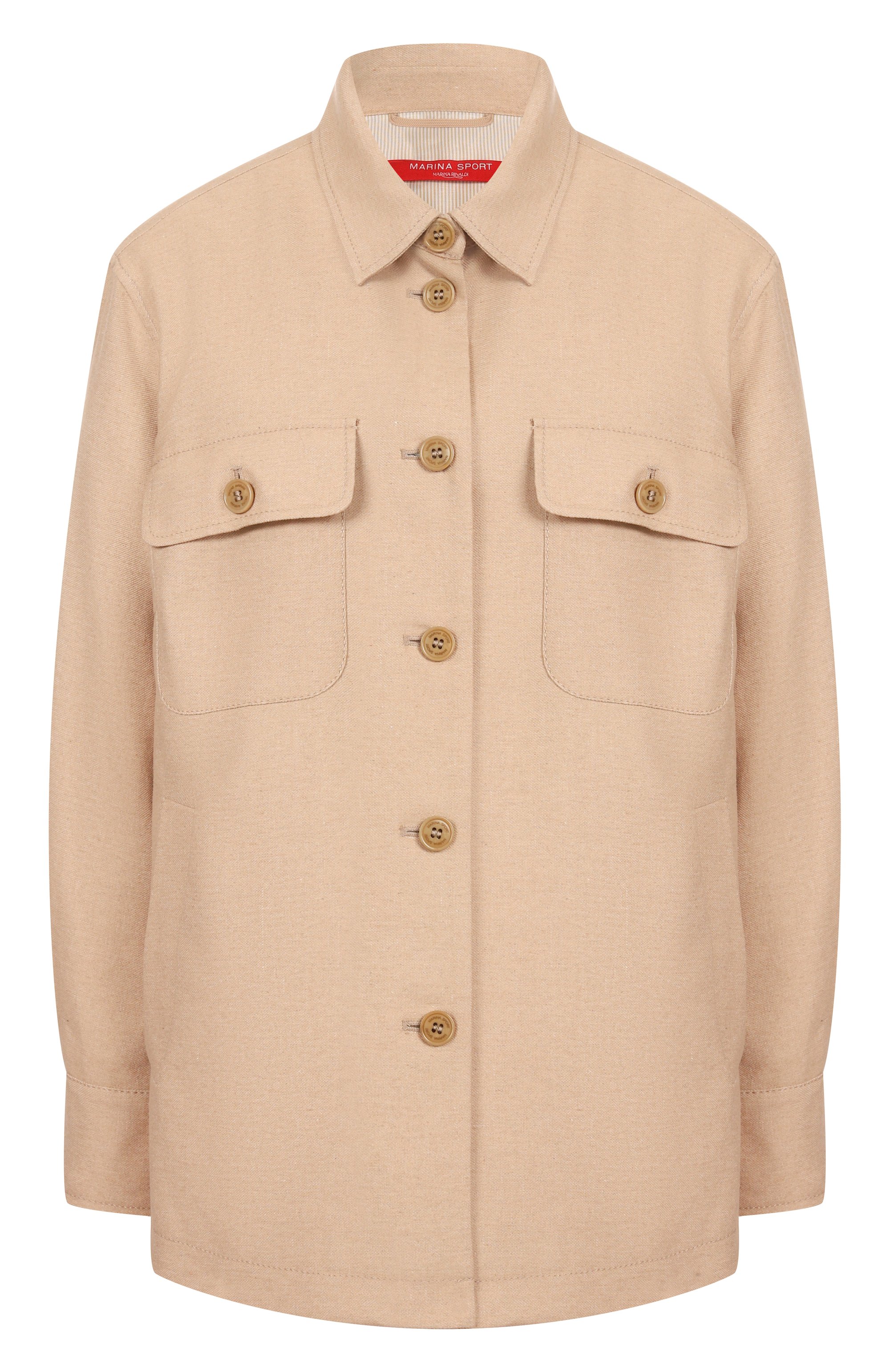 Рубашка из хлопка и льна MARINA SPORT, арт. ASSUNTA, фото 1