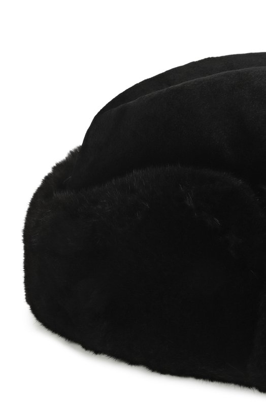 Меховая шапка из норки VICTORIA KUSENKOVA 421512802136 Чёрный  421512802136 Фото 3