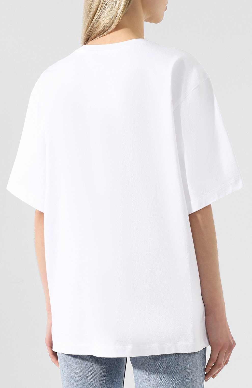 Хлопковая футболка VICTORIA BECKHAM, арт. TP JRS 1813 MSS19 HEAVY WEIGHT JERSEY, фото 4