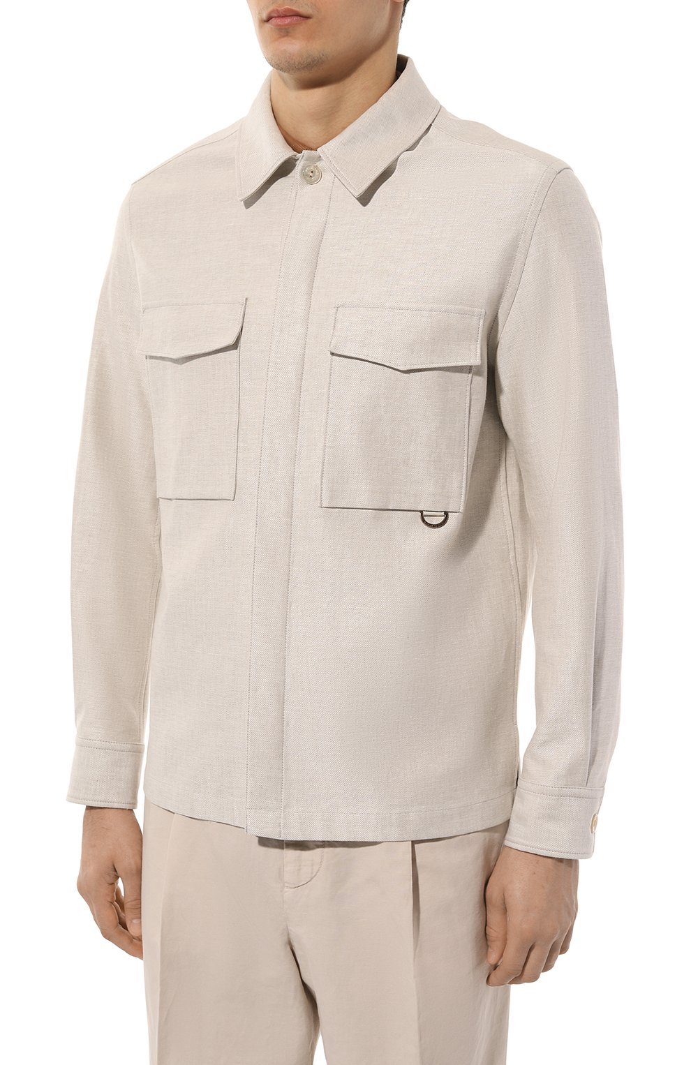 Льняная рубашка AGNONA, арт. TD07U7E/U3042E, фото 3