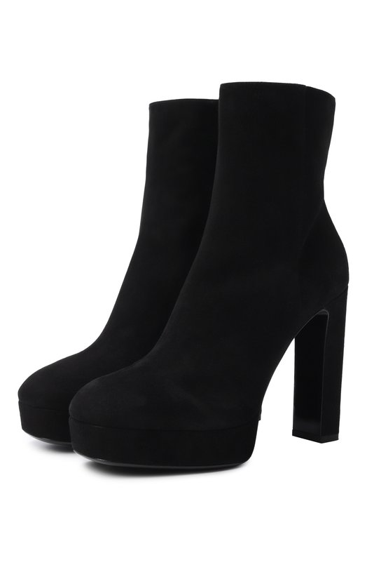 Замшевые ботильоны Marene 120 Jimmy Choo MARENEAB120SUE Чёрный MARENEAB120SUE