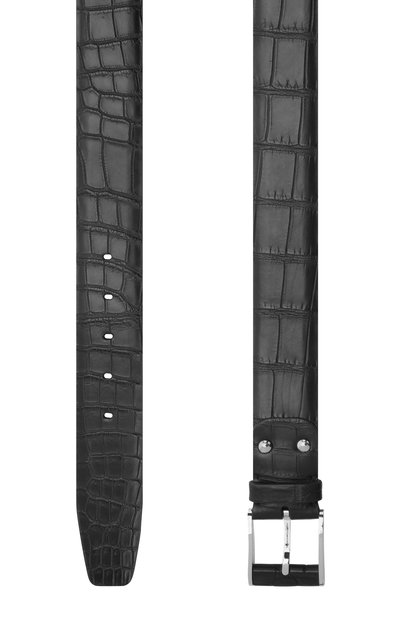 Ремень из кожи крокодила со сменными пряжками ZILLI, арт. MJL-CLAQE-01010/C819/CNIL, фото 2