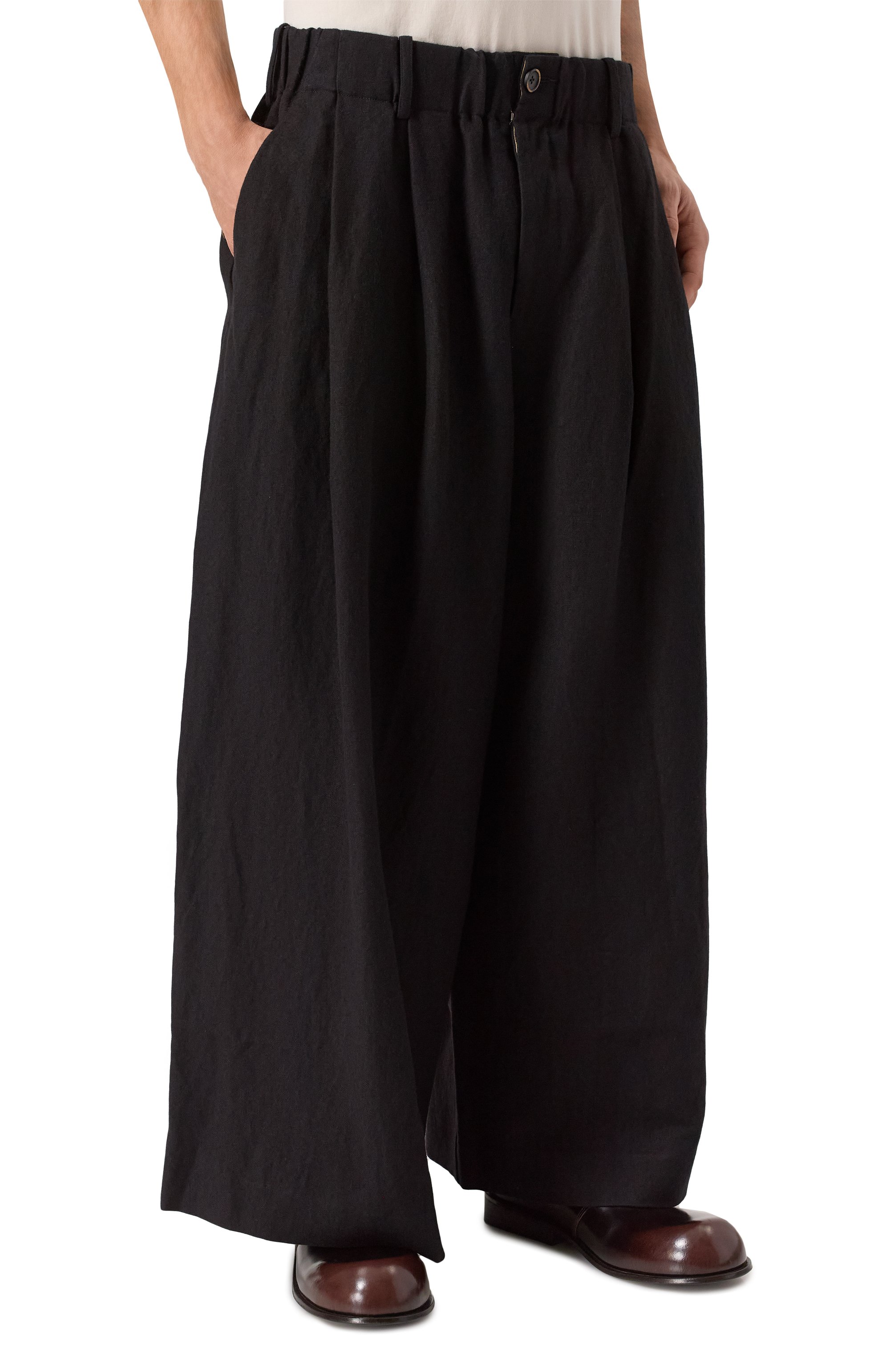 Брюки изо льна и шерсти UMA WANG, арт. UM3523, фото 3