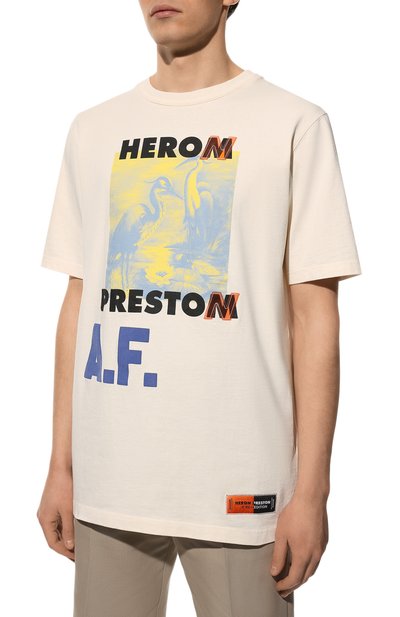 Хлопковая футболка HERON PRESTON, арт. HMAA026S22JER0040315, фото 3