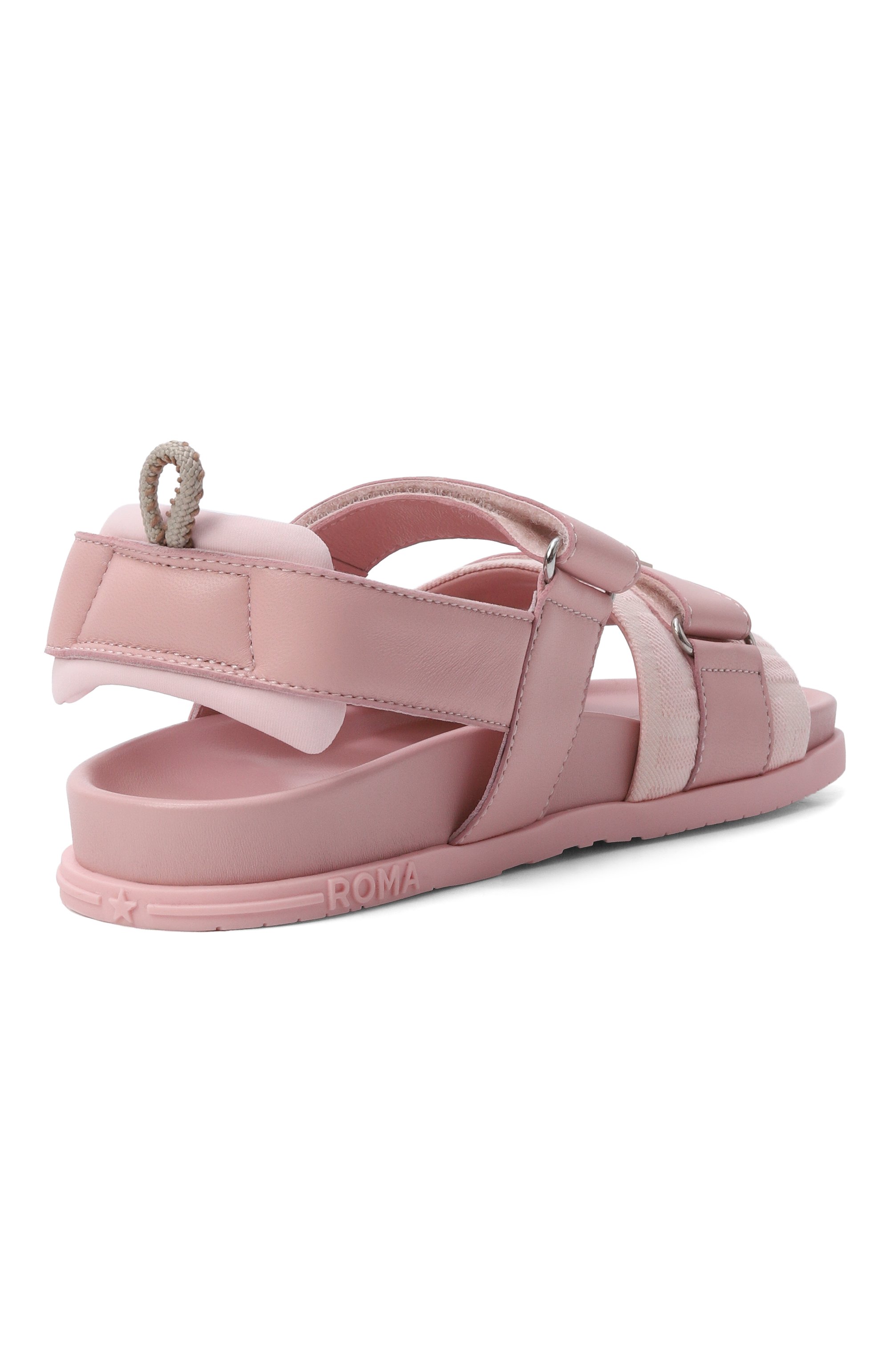 Кожаные сандалии FENDI светло-розового цвета по цене 49950 руб., арт. JMR554/AWK4_001, фото 3 Кожаные сандалии FENDI, арт. JMR554/AWK4_001, фото 3