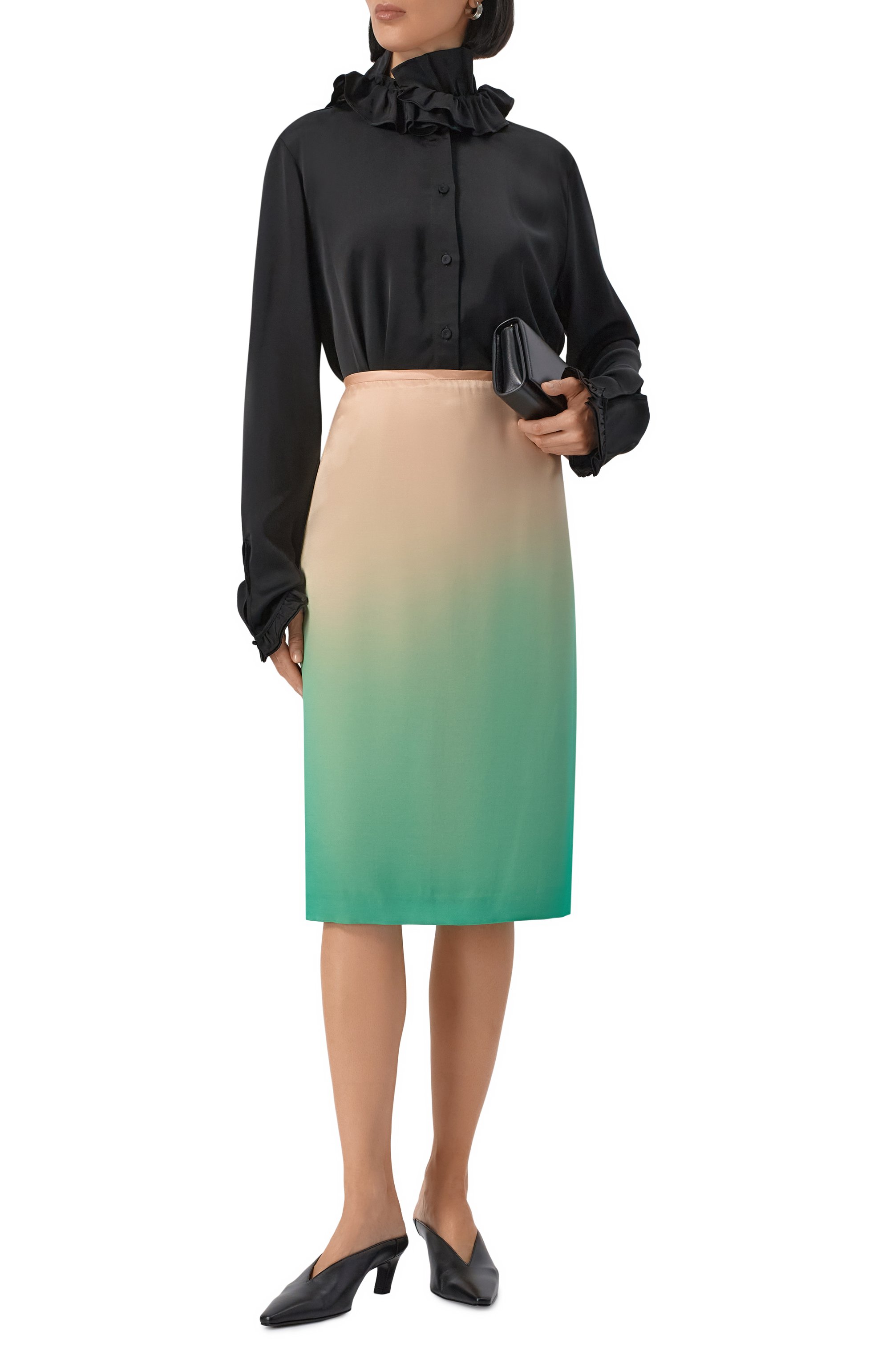 Блузка из вискозы JIL SANDER, арт. J01DL0163/J65022, фото 2