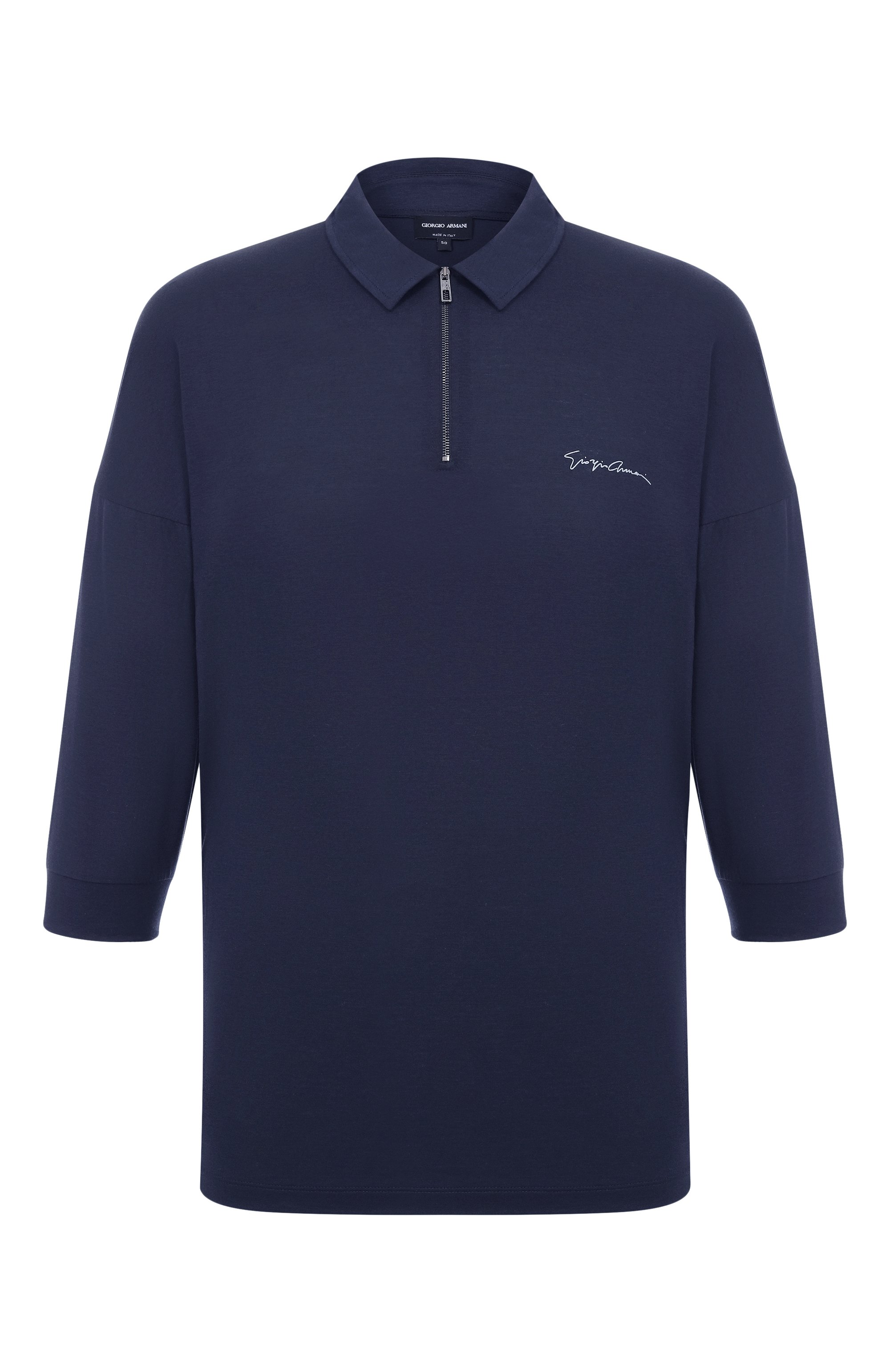 Поло из лиоцелла и хлопка GIORGIO ARMANI, арт. 3DSF53/SJCBZ, фото 1