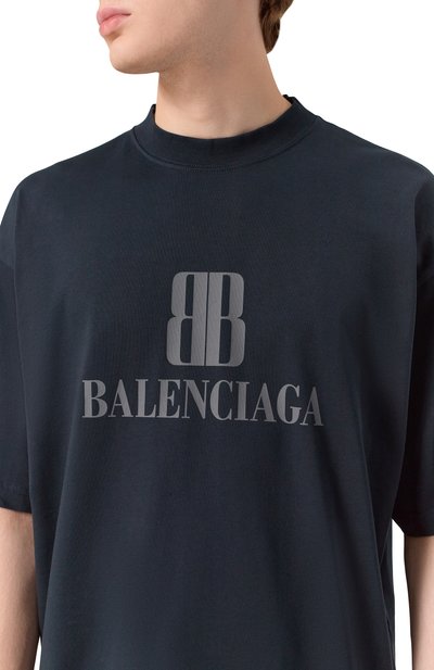 Хлопковая футболка BALENCIAGA, арт. 764235/TSVU4, фото 5