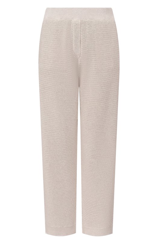 Брюки из хлопка и вискозы Brunello Cucinelli MST263399 Бежевый MST263399