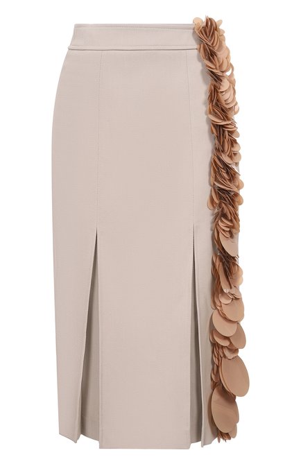 Женская шерстяная юбка PRADA, арт. P180QR-1V10-F0ZYT-201