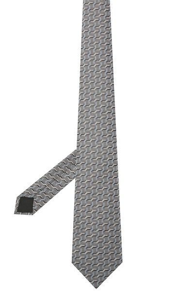 Шелковый галстук LANVIN серого цвета по цене 12600 руб., арт. 2101/TIE, фото 2 Шелковый галстук LANVIN, арт. 2101/TIE, фото 2