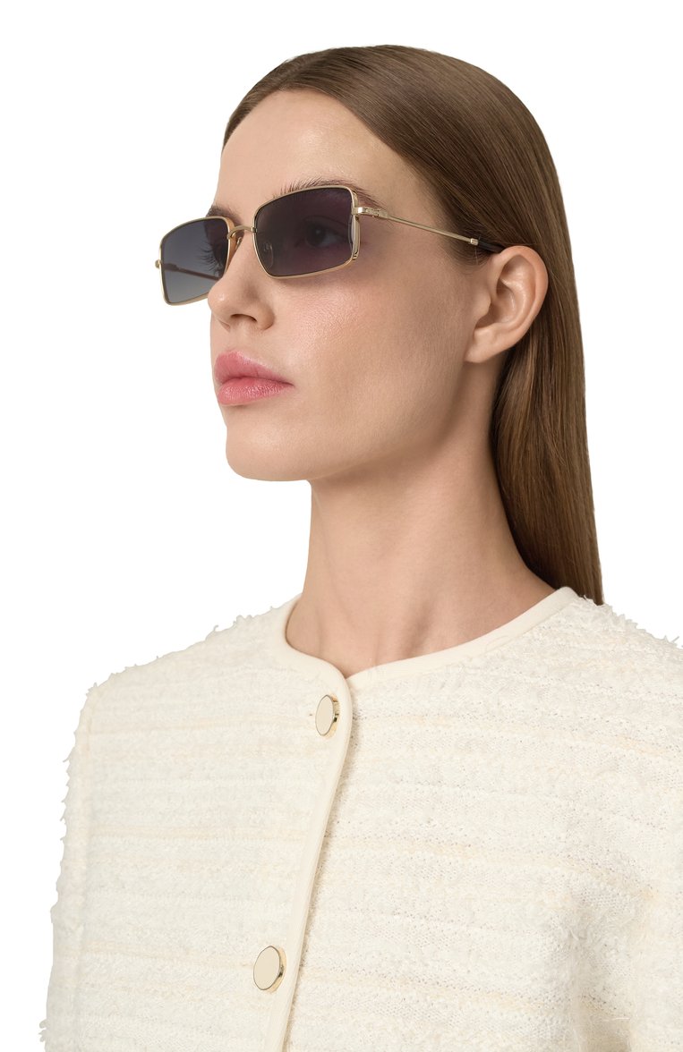 Женские солнцезащитные очки на цепочке MARC JACOBS (THE) серого цвета, арт. MARC 771/N RHL | Фото 6 (Нос: Не проставлено; Региональные ограничения белый список (Axapta Mercury): Не проставлено; Материал: Металл; Тип очков: С/з; Оптика Гендер: оптика-женское; Очки форма: Прямоугольные)