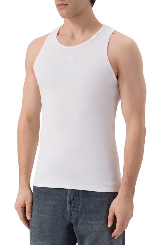 Хлопковая майка Diesel A21560/0JEAI Белый  A21560/0JEAI Фото 3