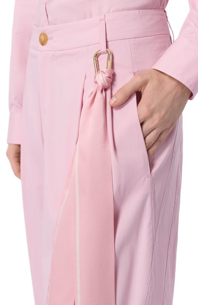 Хлопковые брюки DARKPARK, арт. WTR36 FAC134/PHEBE-LIGHT C0TT0N P0PELINE WIDE-LEG, фото 5