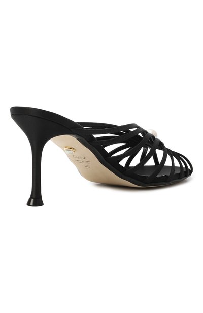 Текстильные мюли louise 75 ALEVI MILANO, арт. L26WC010.N.0222997/GLAM SATIN, фото 5