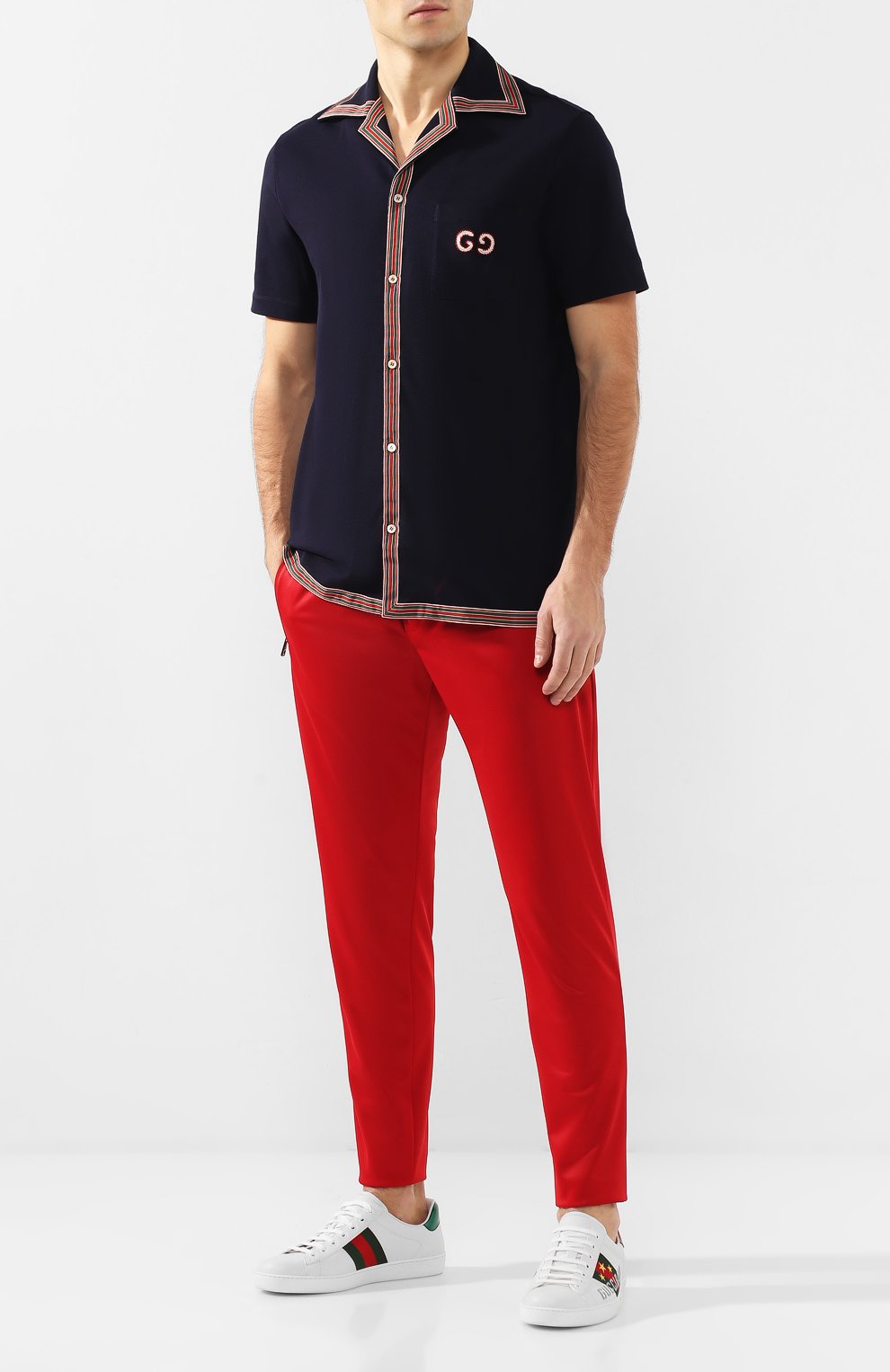 Хлопковая рубашка GUCCI, арт. 573259/XJA6D, фото 2