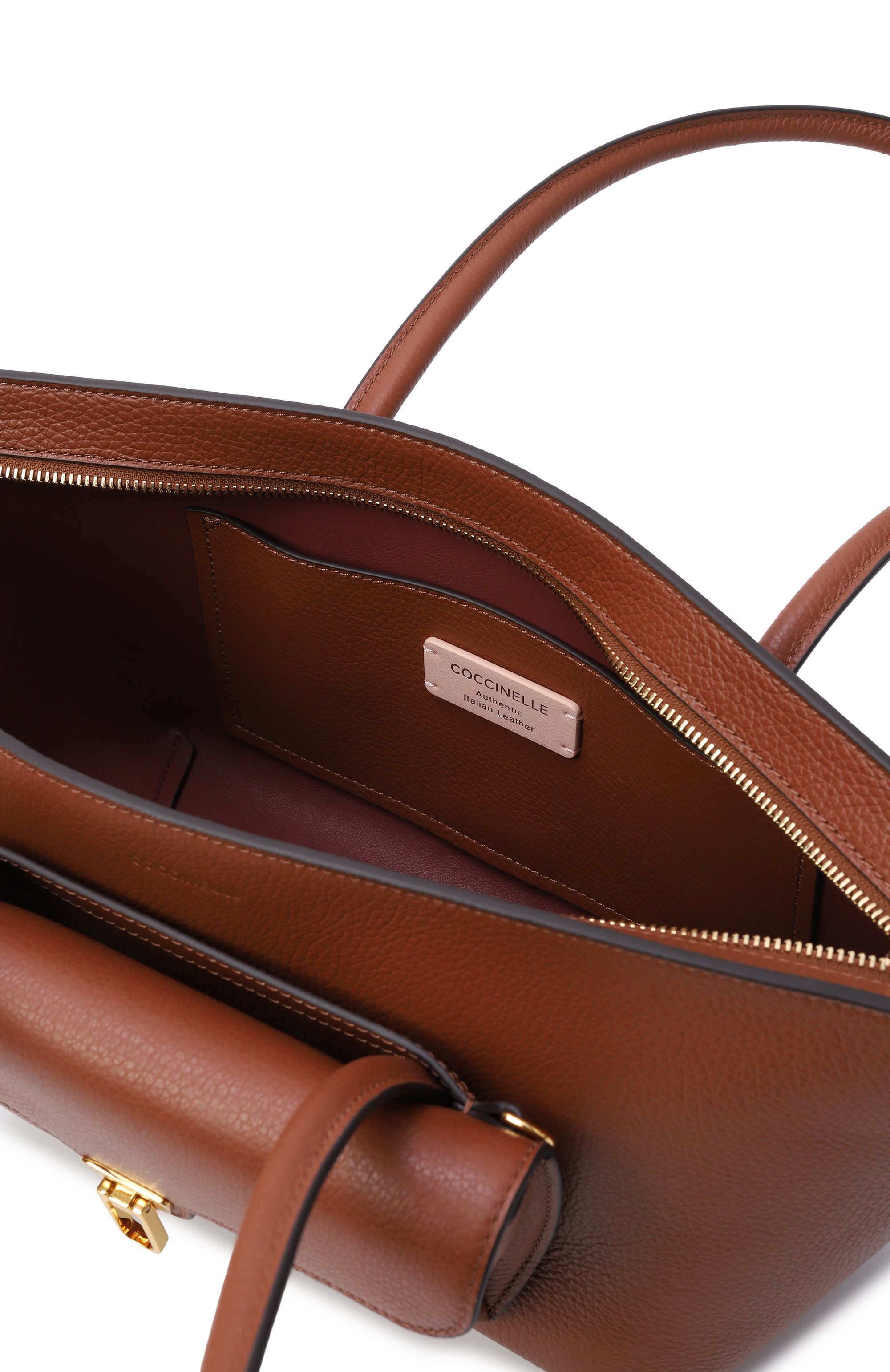 Сумка double beat COCCINELLE коричневого цвета по цене 44100 руб., арт. E1 T8A 11 03 01, фото 5 Сумка double beat COCCINELLE, арт. E1 T8A 11 03 01, фото 5