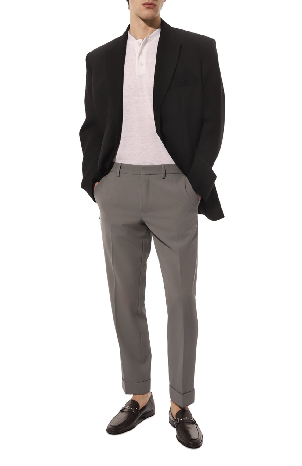 Кожаные лоферы ROBERTO CAVALLI, арт. 18751 B, фото 2