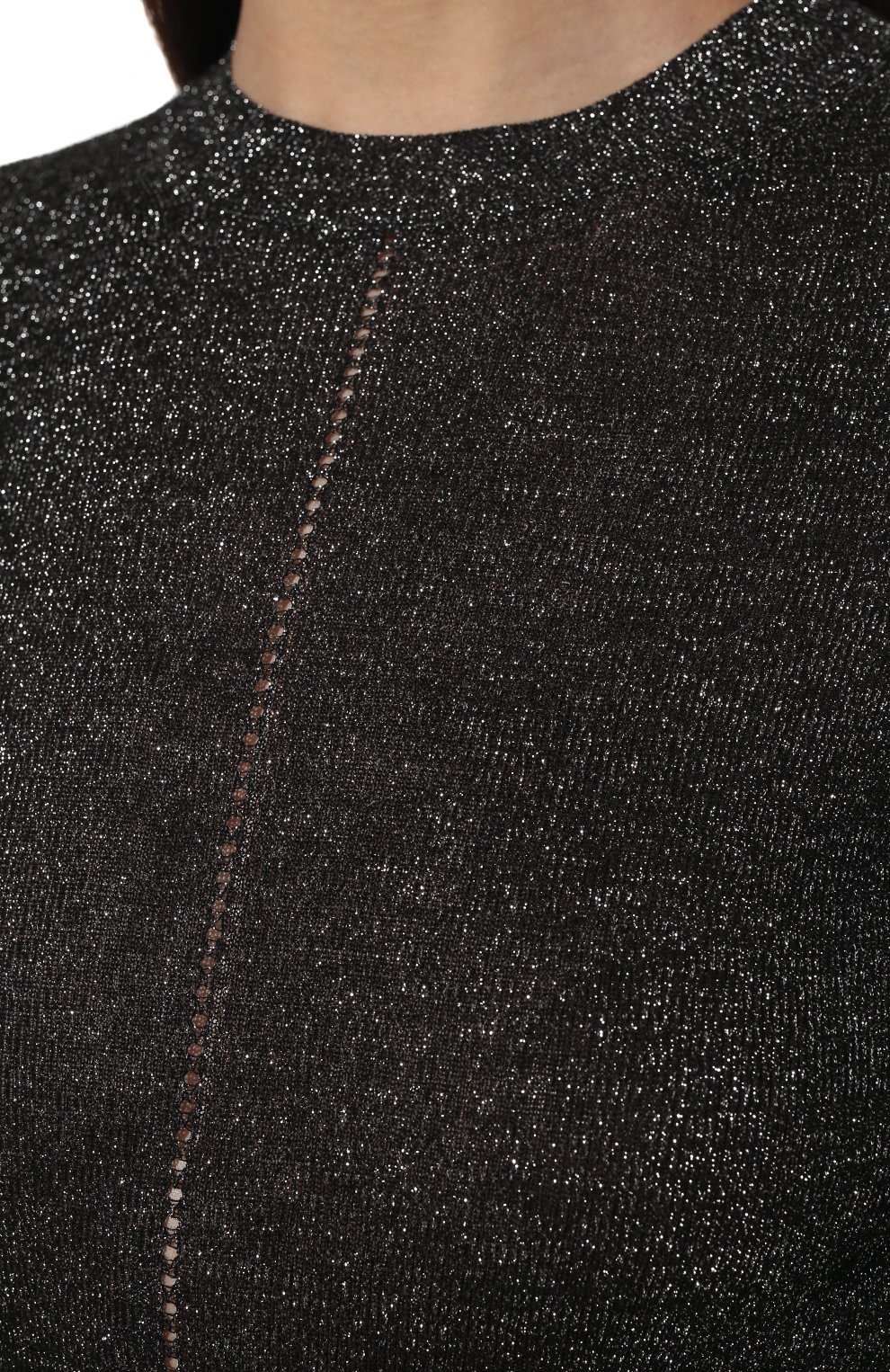 Пуловер из вискозы SAINT LAURENT темно-серого цвета по цене 183500 руб., арт. 680609/Y75IV, фото 5 Пуловер из вискозы SAINT LAURENT, арт. 680609/Y75IV, фото 5