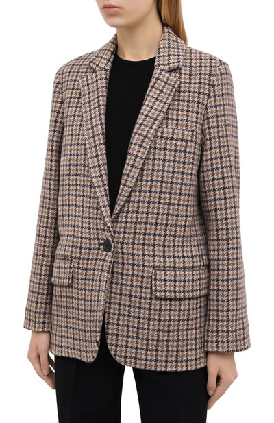 Шерстяной жакет ISABEL MARANT ETOILE бежевого цвета по цене 49350 руб., арт. VE0439-20A025E/CHARLY, фото 3 Шерстяной жакет ISABEL MARANT ETOILE, арт. VE0439-20A025E/CHARLY, фото 3
