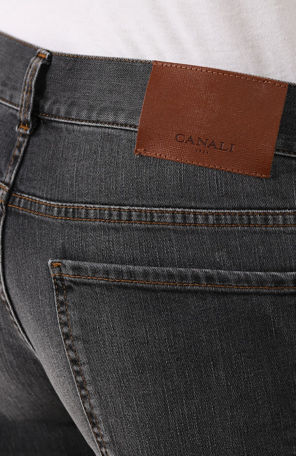 Джинсы CANALI серого цвета по цене 39950 руб., арт. 91700/PD00003, фото 5 Джинсы CANALI, арт. 91700/PD00003, фото 5