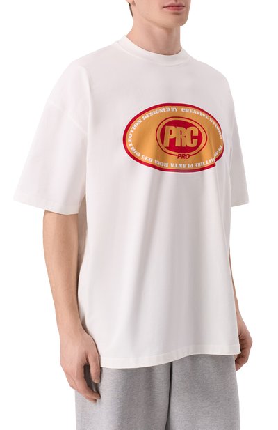 Хлопковая футболка PLANTA ROSA, арт. PR/T01/REDANDORANGE/250VELVET, фото 3