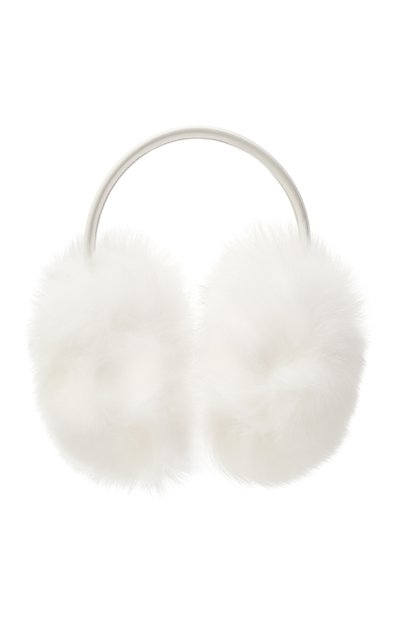 Женские меховые наушники из лисы YVES SALOMON, арт. 23WAA124XXRDXX