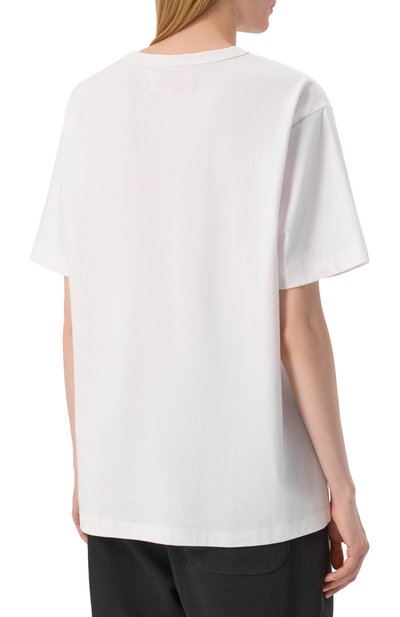 Хлопковая футболка AECA WHITE, арт. AWCMSSBDTTSST003C0.WHITE (XL), фото 4
