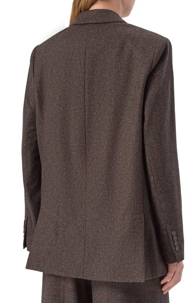 Жакет из шерсти и кашемира 12 STOREEZ коричневого цвета по цене 39000 руб., арт. 133820, фото 4 Жакет из шерсти и кашемира 12 STOREEZ, арт. 133820, фото 4