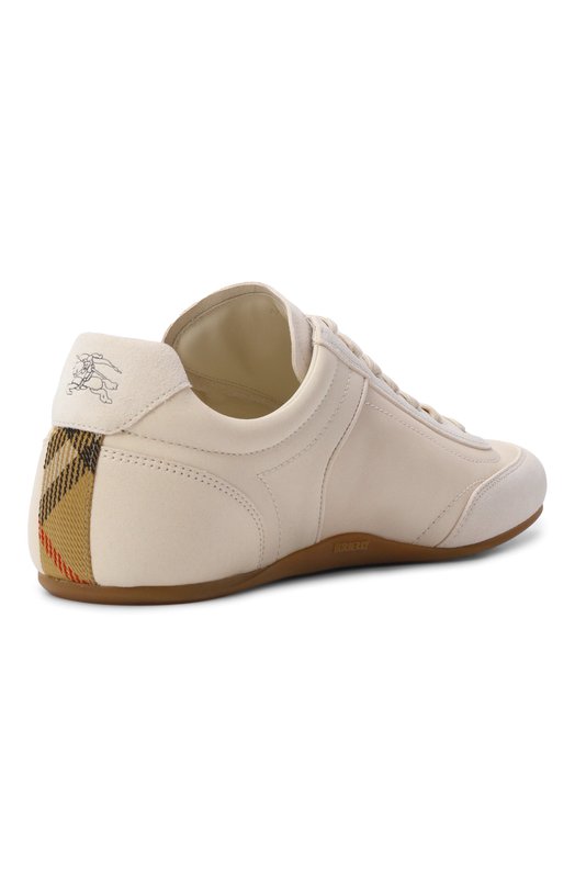 Кожаные кеды Knight Burberry 8125529 Бежевый  8125529 Фото 4