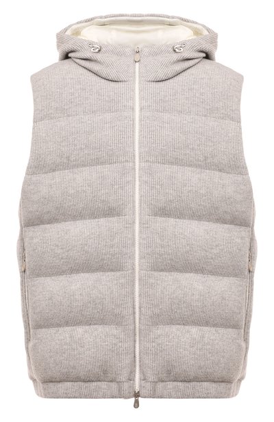 Мужской пуховый жилет из кашемира BRUNELLO CUCINELLI, арт. M221P249
