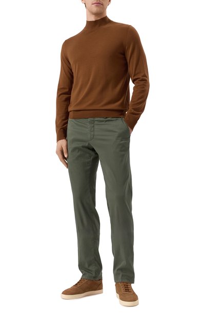 Брюки из хлопка и шелка MARCO PESCAROLO, арт. SLIM80/5100, фото 2