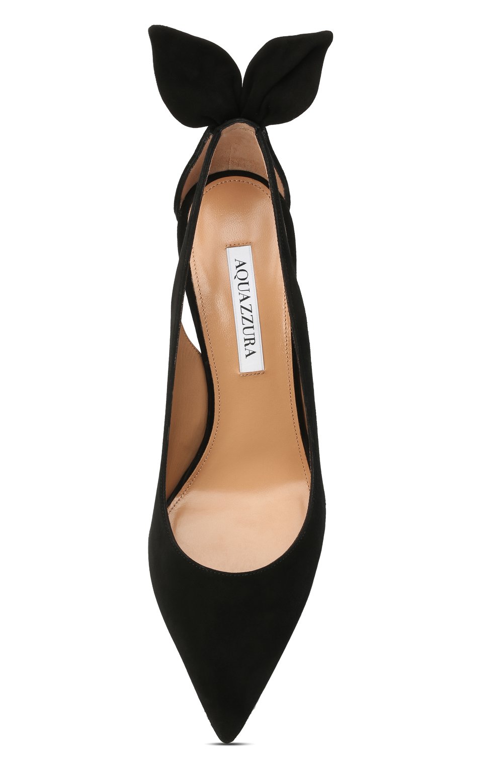 Замшевые туфли bow tie 85 AQUAZZURA, арт. DENMIDP0-SUE-000, фото 5